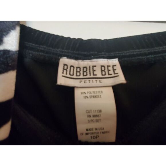 Robbie Bee Velour Pants, Tank, And Jacket 3 Piece Set Size 10P. - Picture 7 of 8
